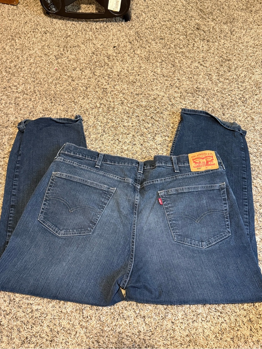 Levi's Men's Dark Blue 559 Straight-Leg Jeans